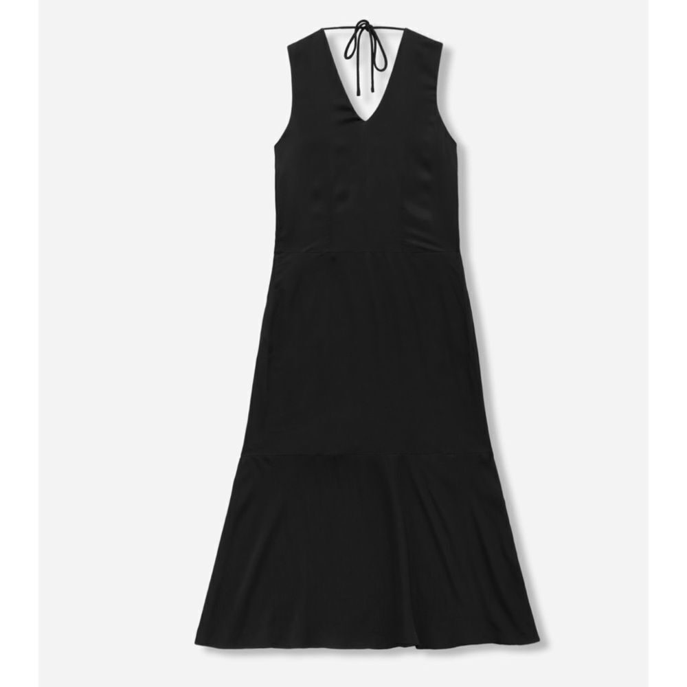 EVERLANE
The Satin V-Neck Maxi Dress in Black Size S / NWOT - Picture 6 of 10